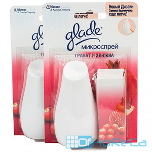 Освежитель микроспрей 10мл GLADE ГРАНАТ И КЛЮКВА ''SCJ'' 1/6